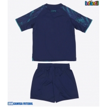 Camisa de Futebol Leicester City Equipamento Secundário Infantil 2025-26 Manga Curta (+ Calças curtas)